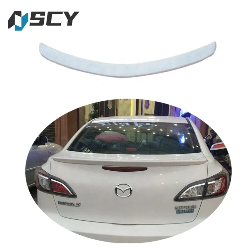 For MAZDA 3 lip spoiler 2011-2015 MAZDA M3 lip spoiler  ABS plastic Material Car Rear Wing Color Rear Spoiler