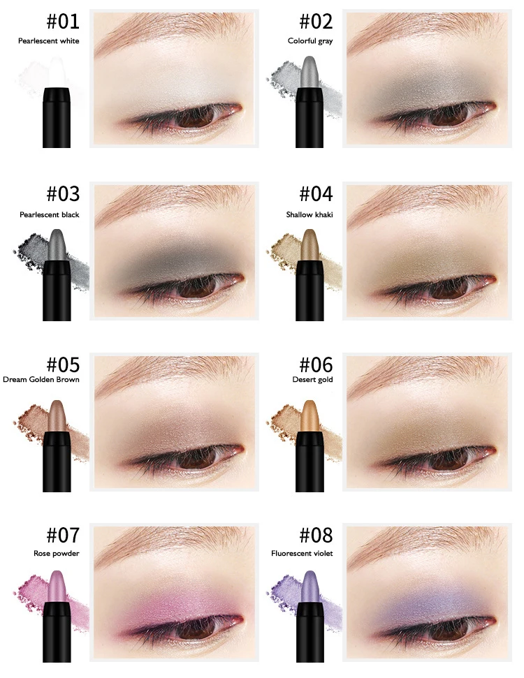 black tube The latest new products beauty makeup waterproof portable eye shadow stick highlighter eyeshadow pen