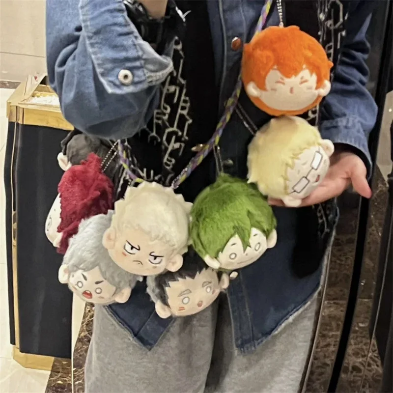 40 стилей Tuanzi 10 см Jujutsu Kaisen Haikyuu Genshin ударная звезда рельсы любовь и глубокая космическая Аниме кукла плюшевые игрушки кулон