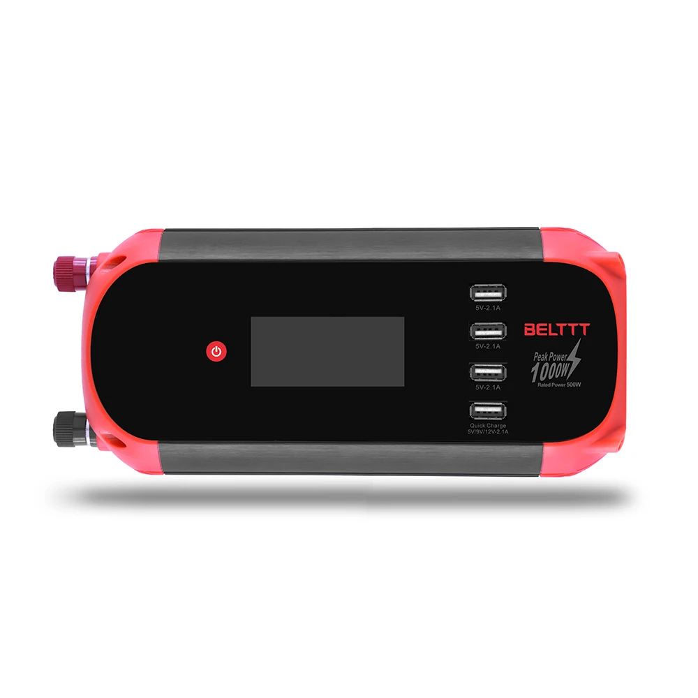 Belttt бренд мини-дизайн с модифицированным синусом 12v постоянного тока до 220v 500va инвертирующий усилитель мощности