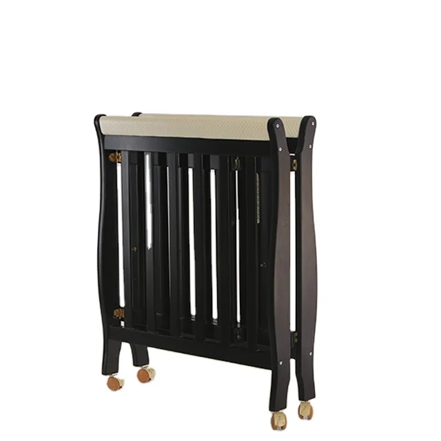 
Convenient wood kids bed attachable parent bed/bedside baby crib 