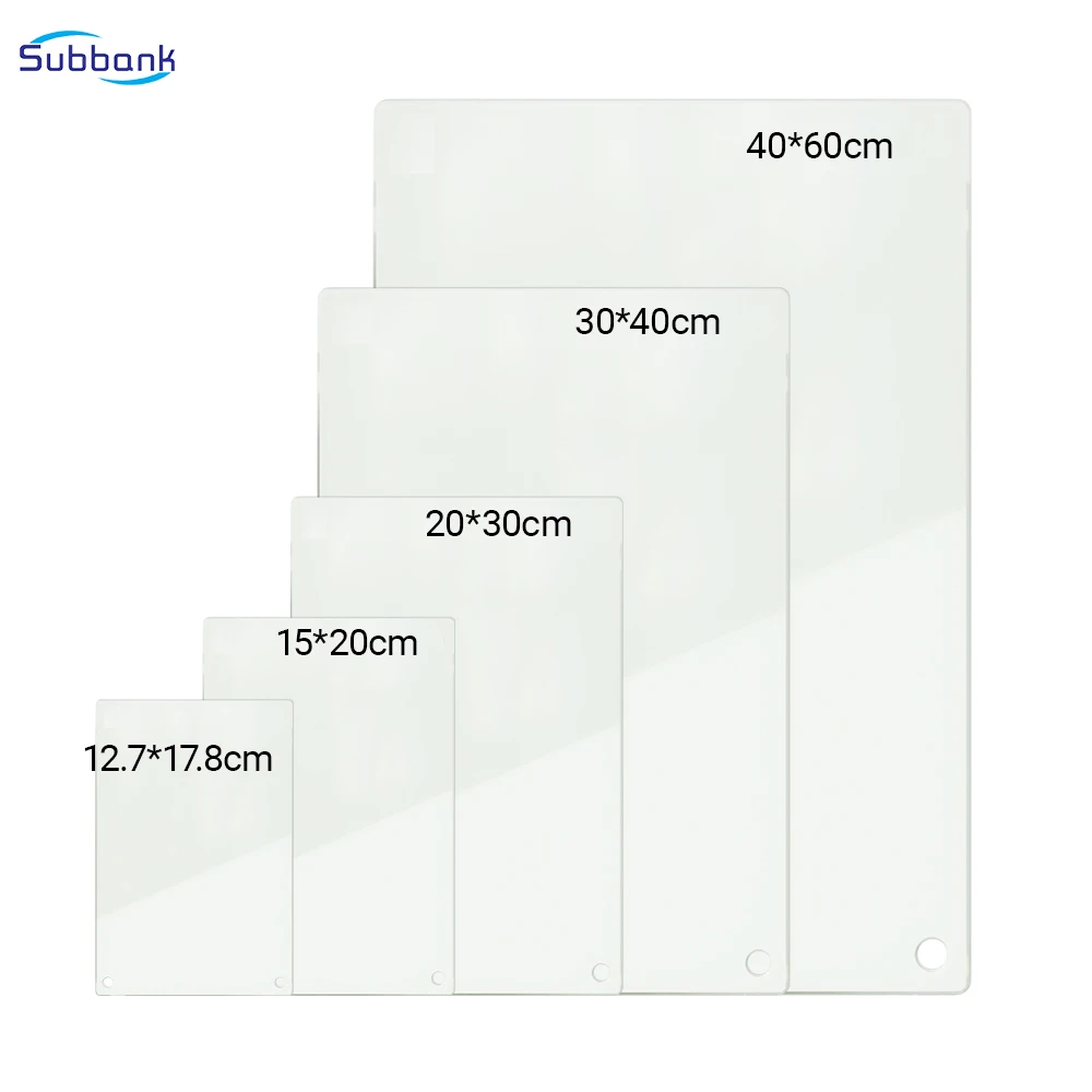 Subbank Customizable Unperforated Anti-Explosion Heat Transfer Printing Glass Photo Frame Sublimation Blank Glass Frame