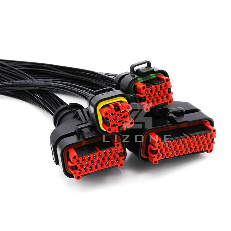 1-776180-2 776163-1/2 776231-1/2 776164-1/2 Wire to Board 35 pin Waterproof Automotive Socket ECU Wire/Wiring Harness Connector