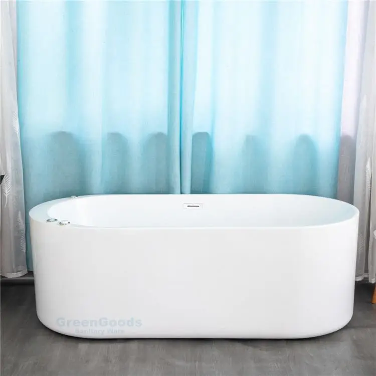 Japanese Bathroom Fiberglass Oval 2 Person Tub Soaking Whirlpool Bathtubs With Shower