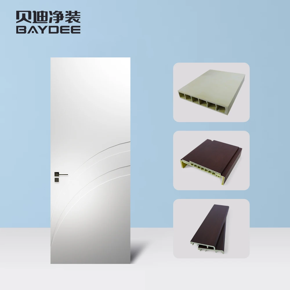 Factory Interior Apartment Room Cheap Wpc Solid Wooden Doors Others Doors For Houses