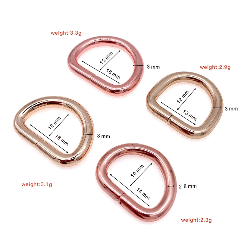 D-ring Bag Accessories D Ring Design Metal Zinc Alloy Square Metal New Rings for Plunger Hot Chamber Diecast Gooseneck 500pcs