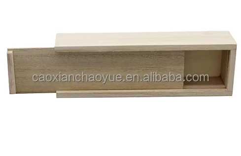 Wooden flip pencil case solid wood multifunctional stationery box customized wooden pine jewelry packing box