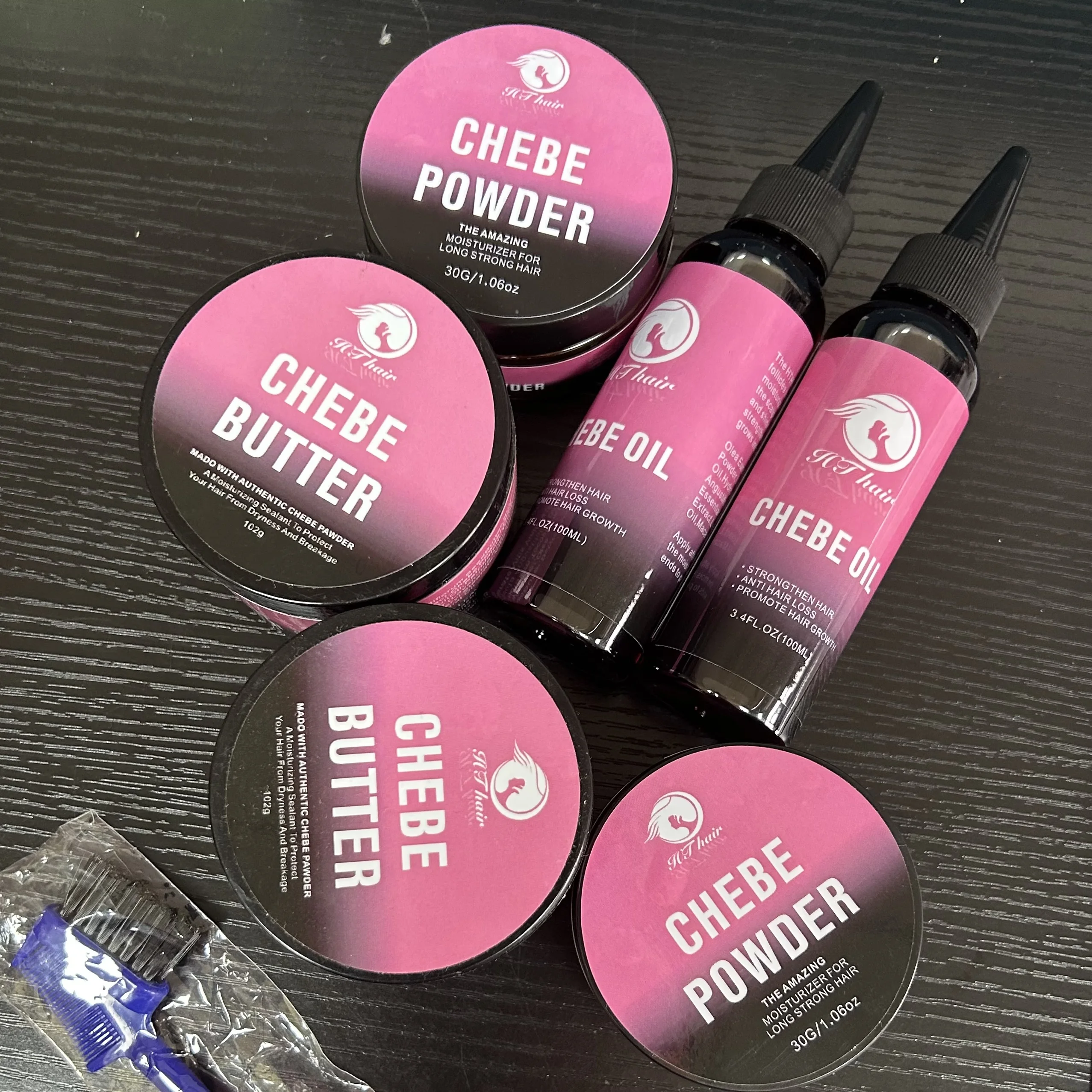 wholesale African Private Label 100% Natural Hair Care Hair Loss Treatment Promote Hair Growth Chebe Oil chebe butter and powder