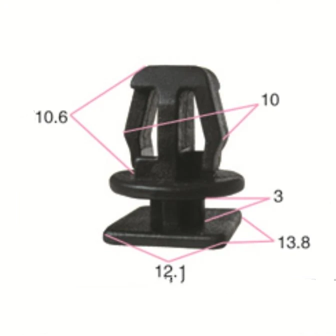 YT0062 is suitable for Renault pull car door panel buckle car door interior panel buckle car plastic decorative buckle