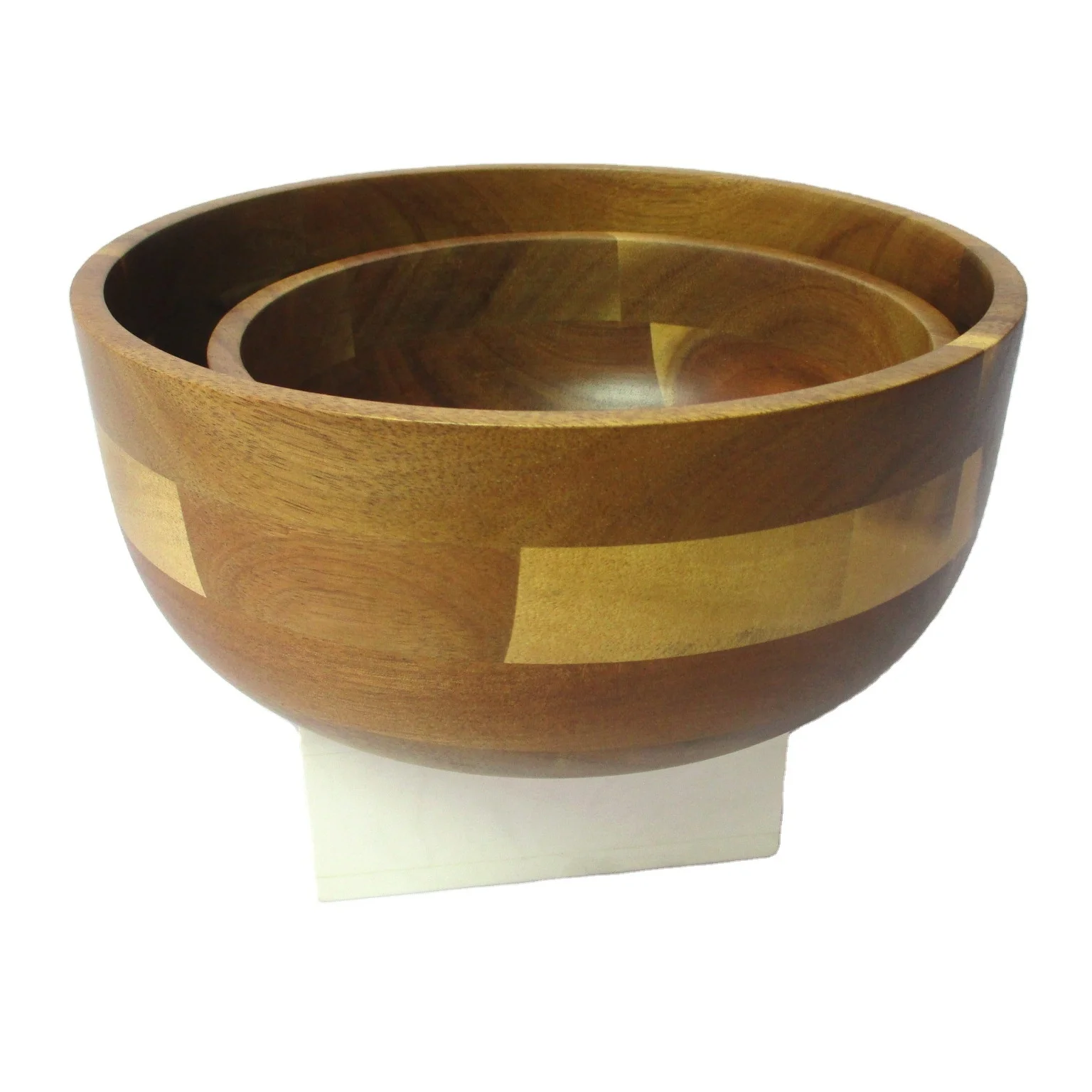 
Lightweight Lacquet Reusable Salad Bowl Factory Direct Supply Wooden Bowl For Salad 