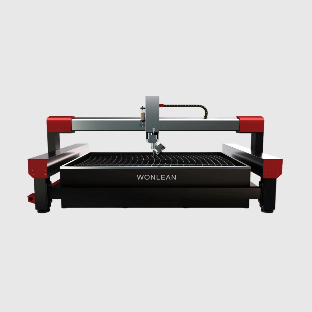 WONLEAN fully automatic cnc laminated glass water jet cutting machine