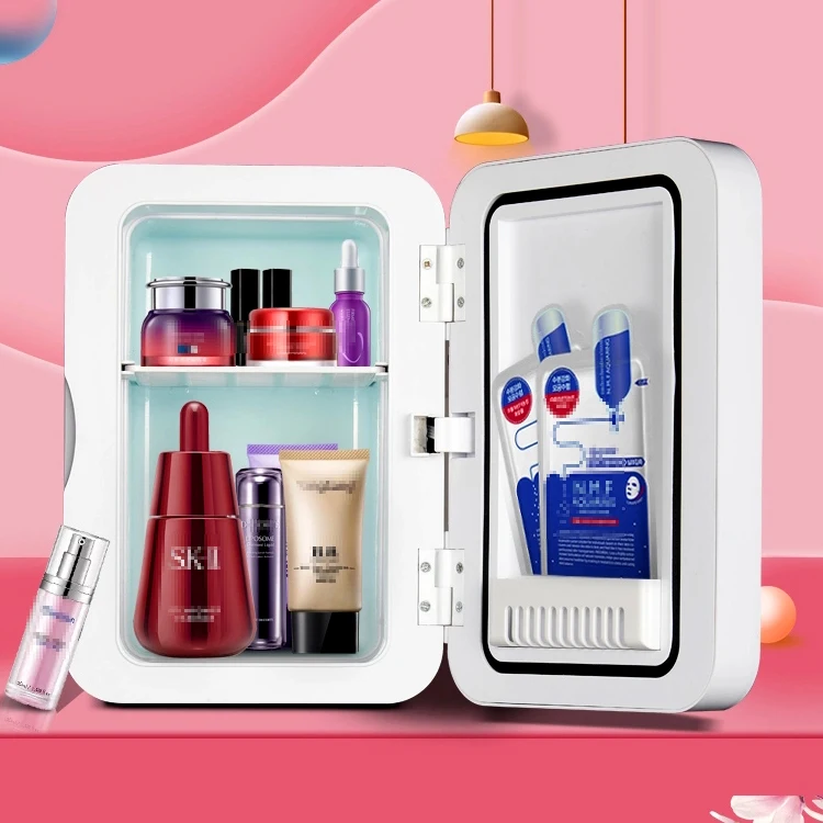 Custom home Cosmetic makeup Skincare Refrigerator beauty mini fridge small refrigerators hotel dc fridge sales