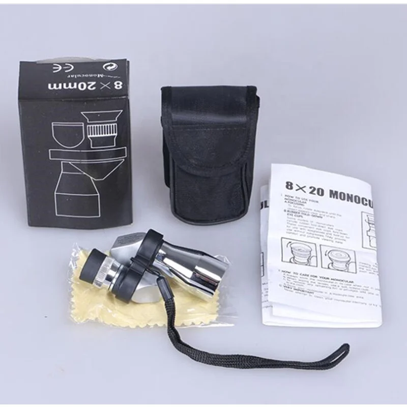 Mini Monocular Handheld Telescope 8x20 Pocket Monocular
