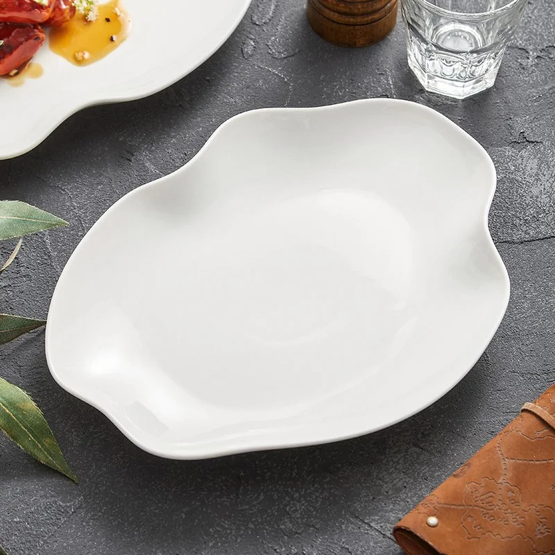 Guangzhou Hefa kitchen & tabletop restaurant plates porcelain tableware dinnerwares decor dish service  Nordic crockery for cafe