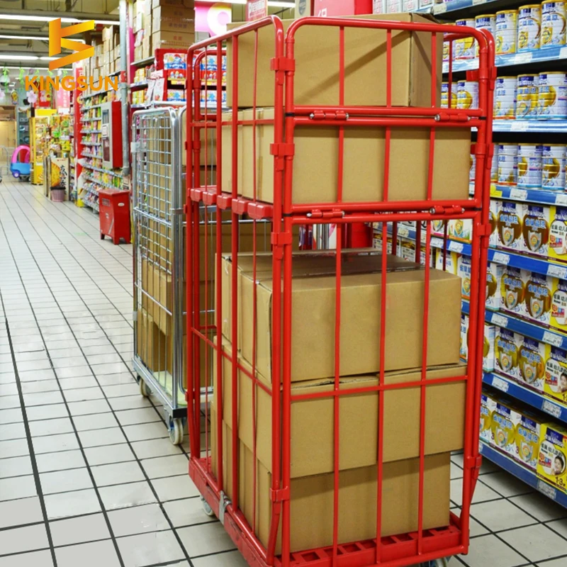 Roll Cage Trolley Singapore Storage Laundry Cage Logistics Cart Supermarket Trolley