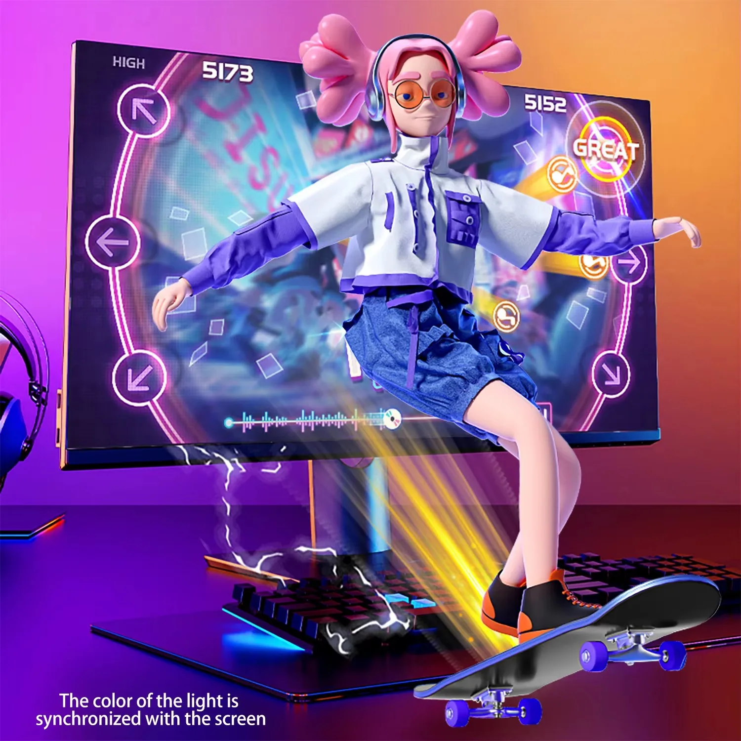 Smart Games Ambient LED Strip Lights Computer Sync Light Strip Monitor RGB Screen LED Backlight For Gaming Room Atmosphere Decor