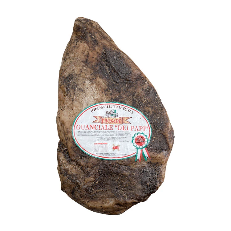 PROSCIUTTIFICIO CROSARE - Guanciale Dei Papi Vacuum Pack Preserved Premium Italian Bacon Pork Meat