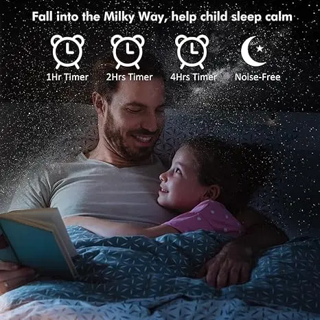LED planetarium Projector for Bedroom Astronaut Space Projector with 4K Replaceable 13 Galaxy Discs 360 Rotation Real Sky Light