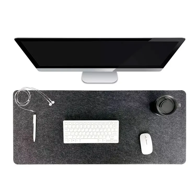 Custom Multi Size Household Items Office Mat Felt Durable Wool Felt Desk Pad Felt Desk Mat for Laptops