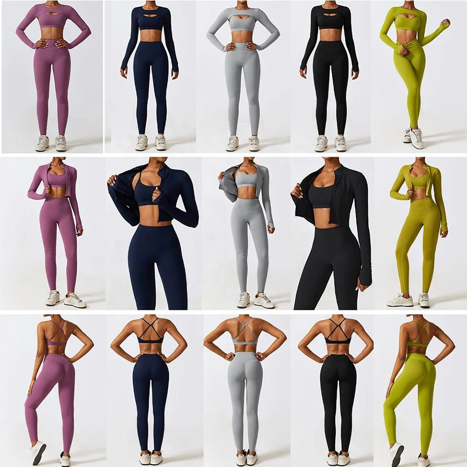 custom logo women gym workout sport wear fitness gym yoga scrunch leggings and bra sets for plus size women
