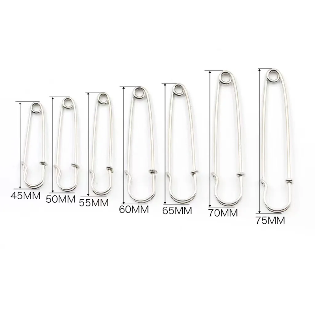 Steel metal nickel plating safety customized standard pins scarf and shawl wool ball buckles pin DIY clothing accessories