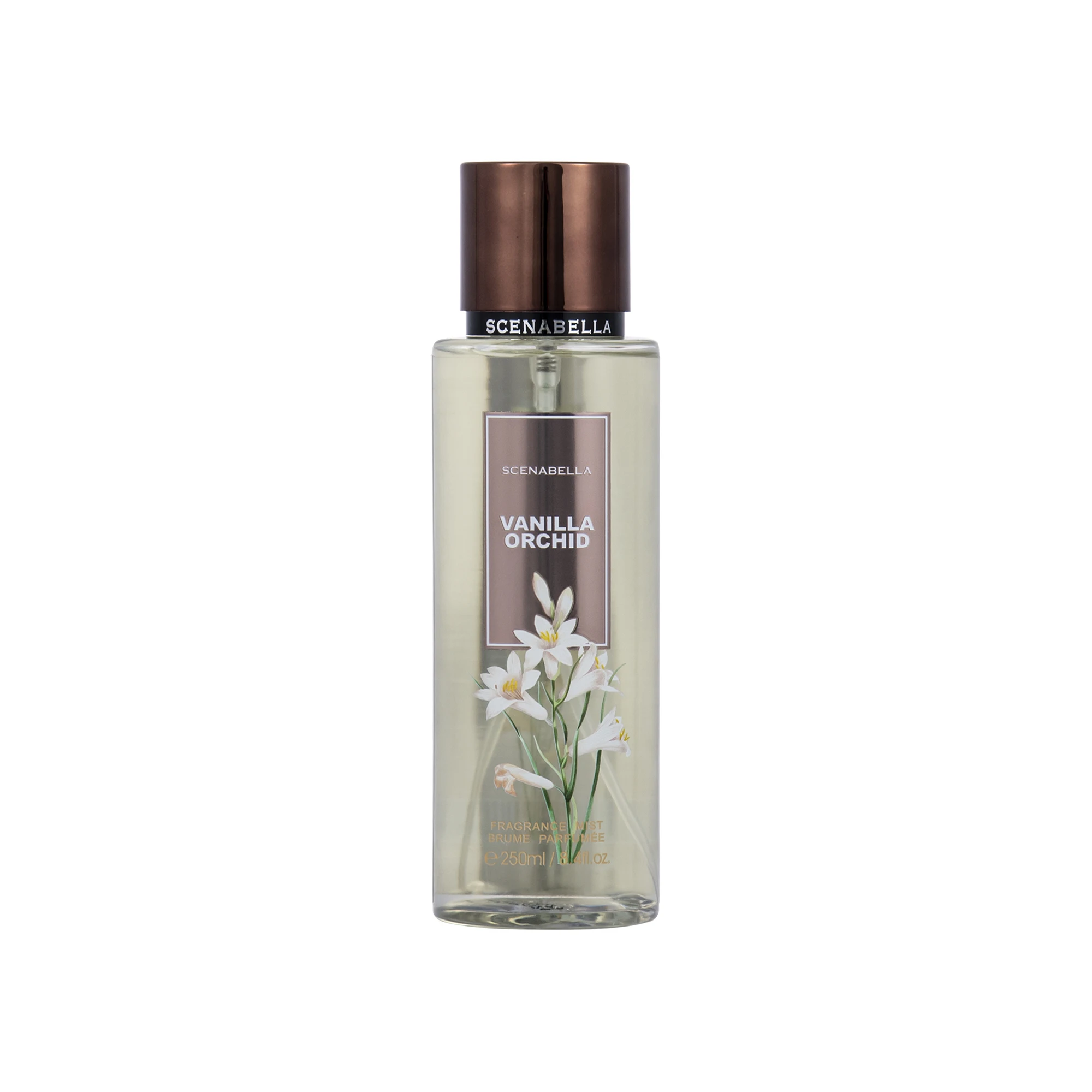 Scenabella Body Spray 250ml Flower Bodymist Custom Deodorant Perfume Body Mist Vanilla Orchid SC1120