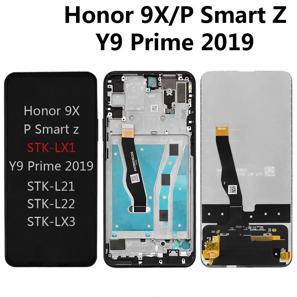 Fast Shipping Phone Spare Parts Lcd Screen Display For Huawei Y9 Prime 2019 / P Smart Z And Honor 9X Stk-L21 Stk-L22 Stk-Lx3