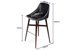 Commercial Barstool Luxury Nordic Design Contemporary Ash Wooden Bar Chair Bar Stool Sillas De Bar