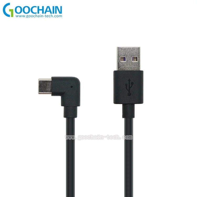 Кабель USB C под прямым углом 90 градусов быстрое зарядное устройство A на Type совместимое с Samsung Galaxy S10 S9