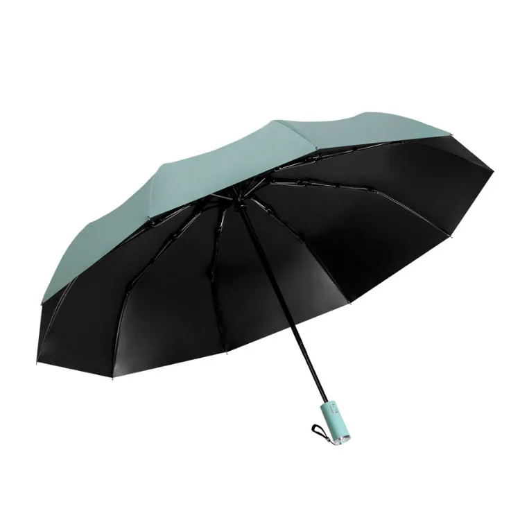 
Auto Compact Umbrella 3-fold Auto Open Close Compact Umbrella With 10 Ribs 