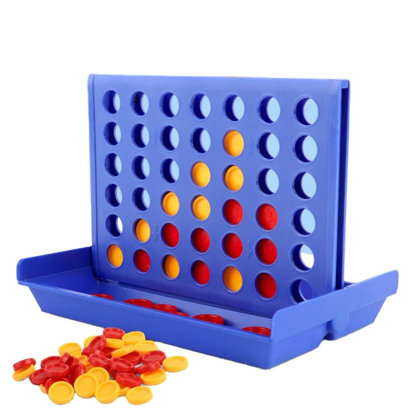 Мини пластиковый connect 4 подряд игра-головоломка для детей