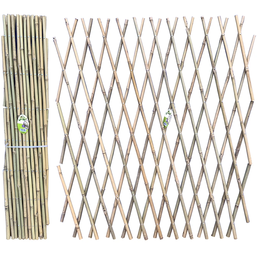 Natural Handmade Expandable Bamboo Raw Materials Fence Bamboo Garden fencing roll Bamboo Plant Fence