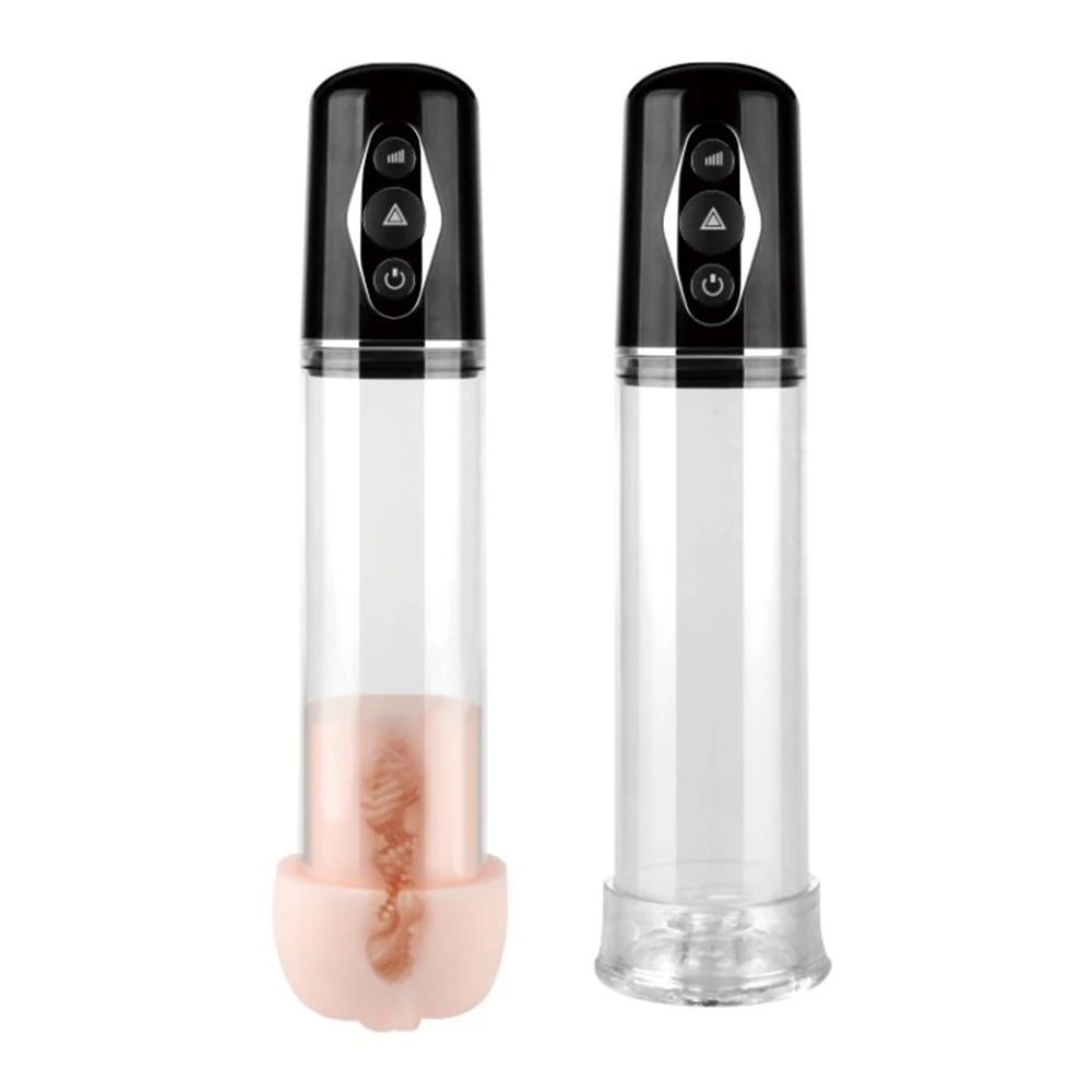 Strong Automatic Enlargement Vacuum Erection Cock Enlarger Electric Penis Extender Pump Sucking Masturbation Cup For Men