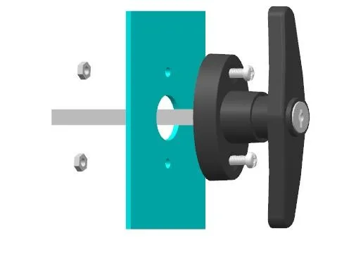 Ручка для двери шкафа из цинкового сплава