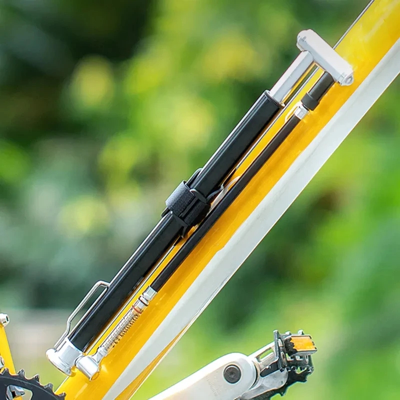 Мини-портативный ручной насос высокого давления для велосипеда с двумя ножками и клапаном Аксессуары