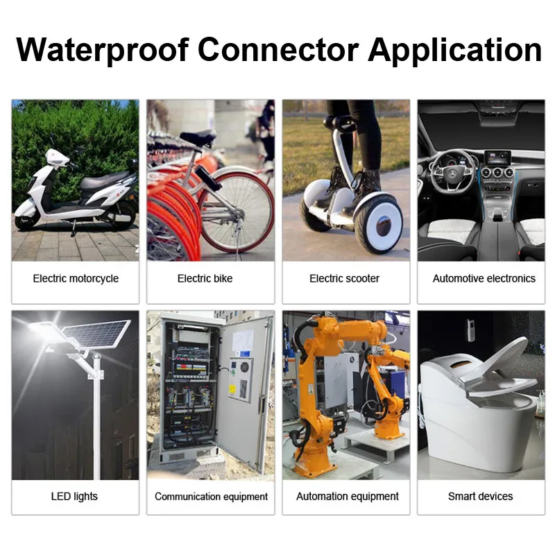 Mini M6 IP68 2 3 4 5 6 7 8 Pin водонепроницаемый разъем для электровелосипеда