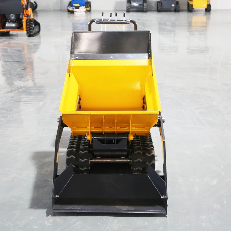 High Efficiency Standing Driving Small Crawler Transporter Hydraulic Dump Truck Multifunctional  Mini Dumper For Farm