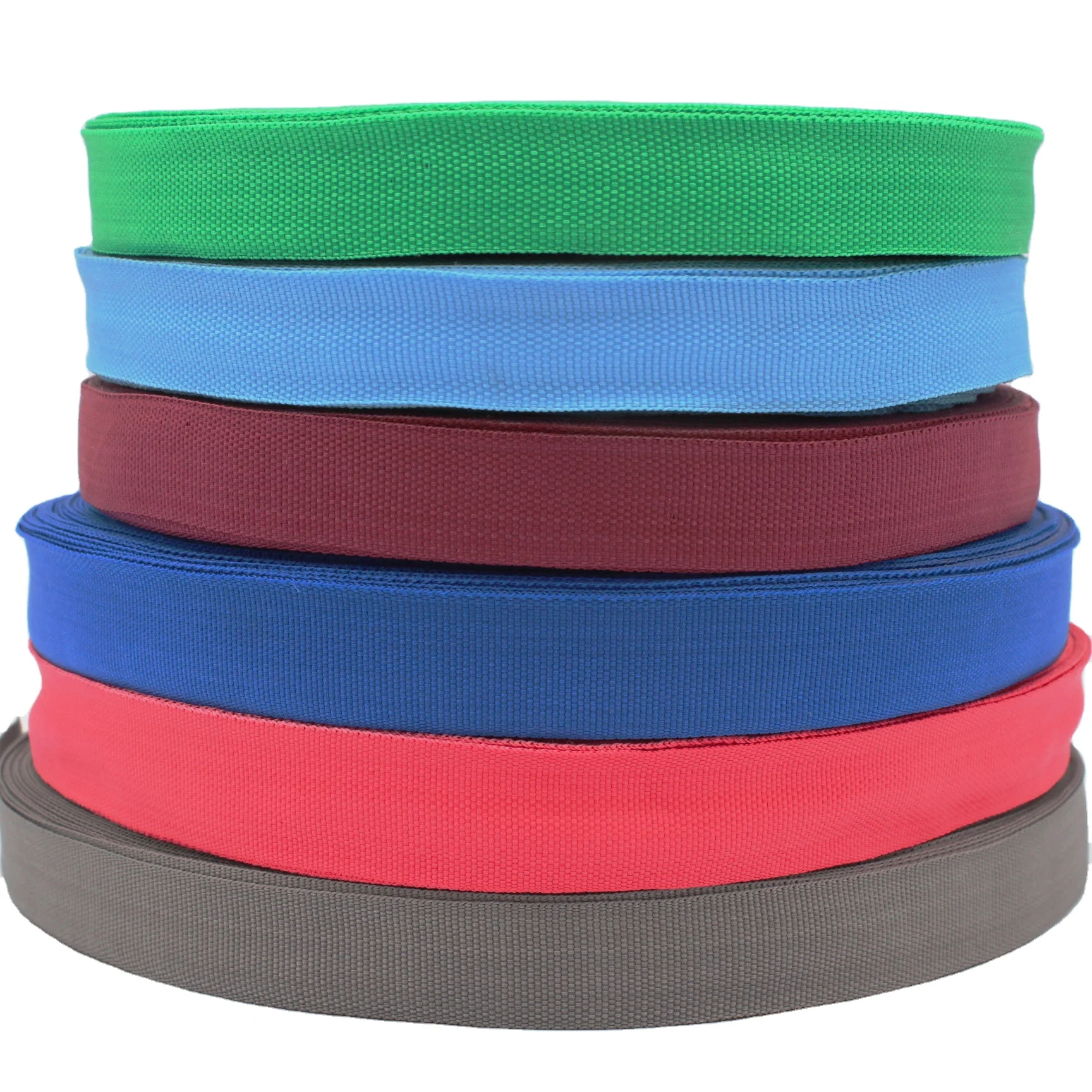 Sustainable Woven Nylon Strap Webbing  Customized 38mm Polypropylene Webbing 2 Inch Nylon Band