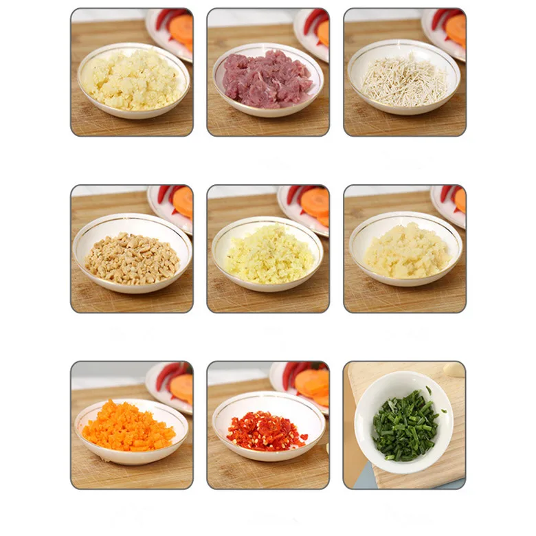 Fruit and Vegetable Chopper Portable Electric Vegetable Cutter Kichen Accessories 4 in 1 Electric Vegetable Chopper