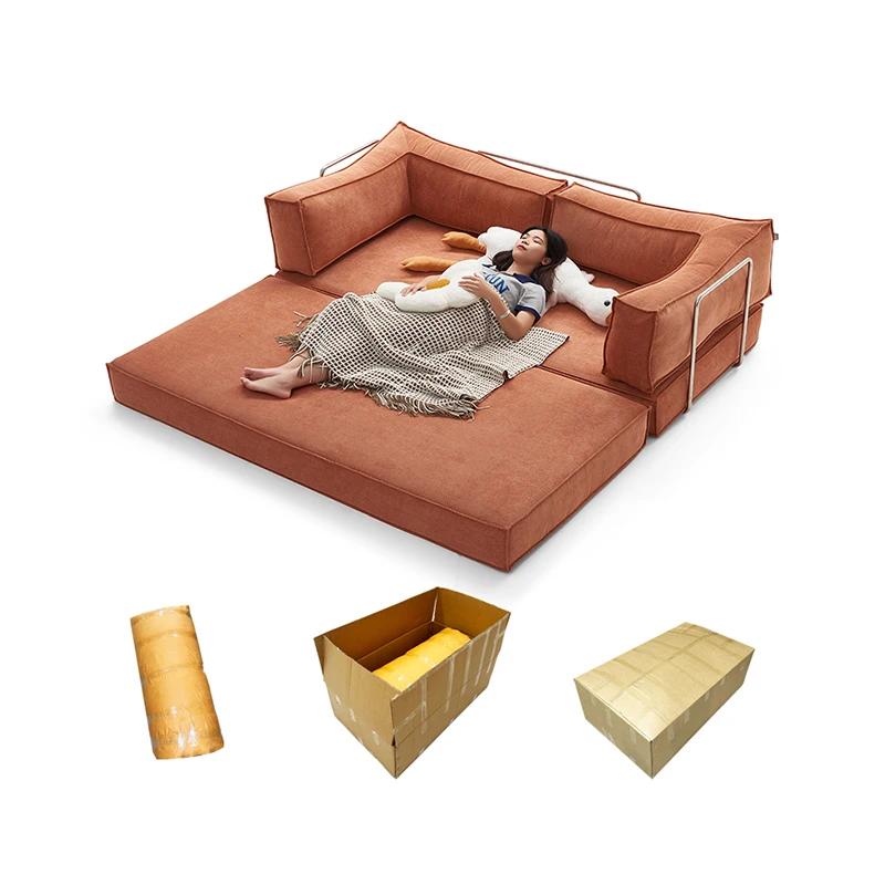 Modern Living Room Compression Sofas Set Furniture Vacuum Pack Sleeper Folding Sofa Bed Compressed For Home Cama Modular