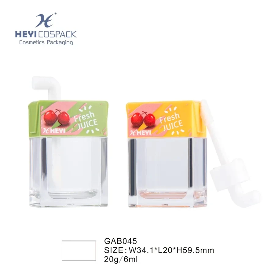 
Unique cute juice bottle shaped empty plastic with brush 