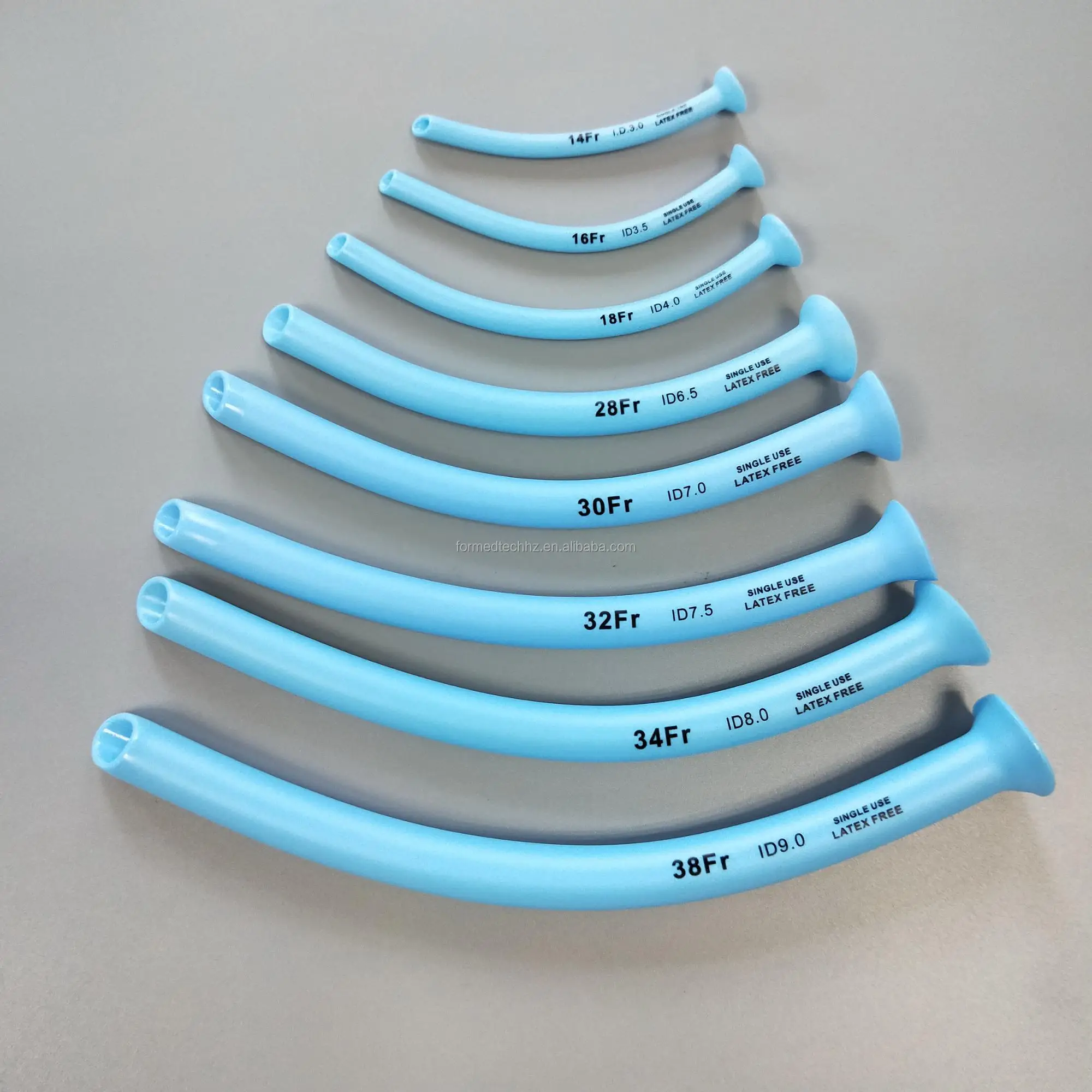 First aid  Non-toxic Latex Free PVC Single Use  soft disposable naso-pharyngeal airway,NPA with different sizes