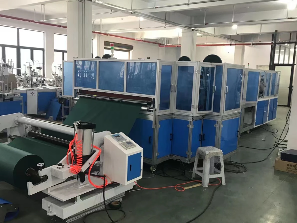 Disposable Medical Uniform Hospital Clothing Doctor Apron Long Sleeve Gown Non-woven Clothing Making Machine