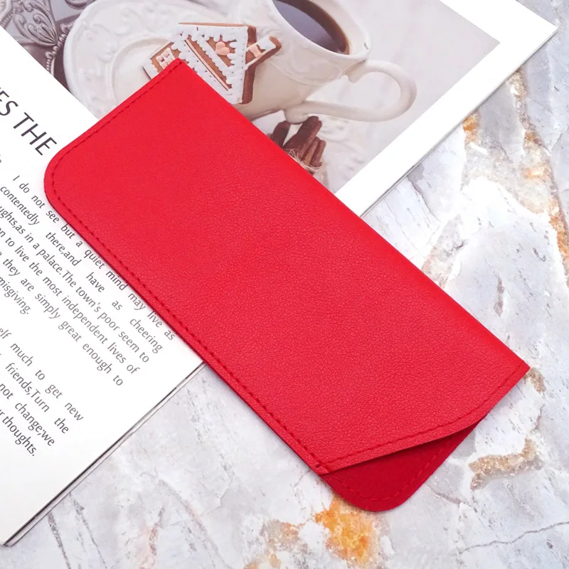 Wholesale Leather Glasses Case PVC Leather Folding Sunglasses Packaging Boxes