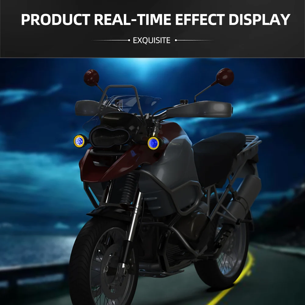 12V IPX6 vortex daytime warning ABS waterproof motorcycle turn signal led light