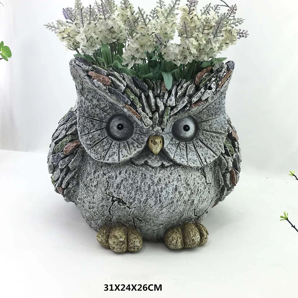 Outdoor Planters Modern Decorative Lion Head Planter