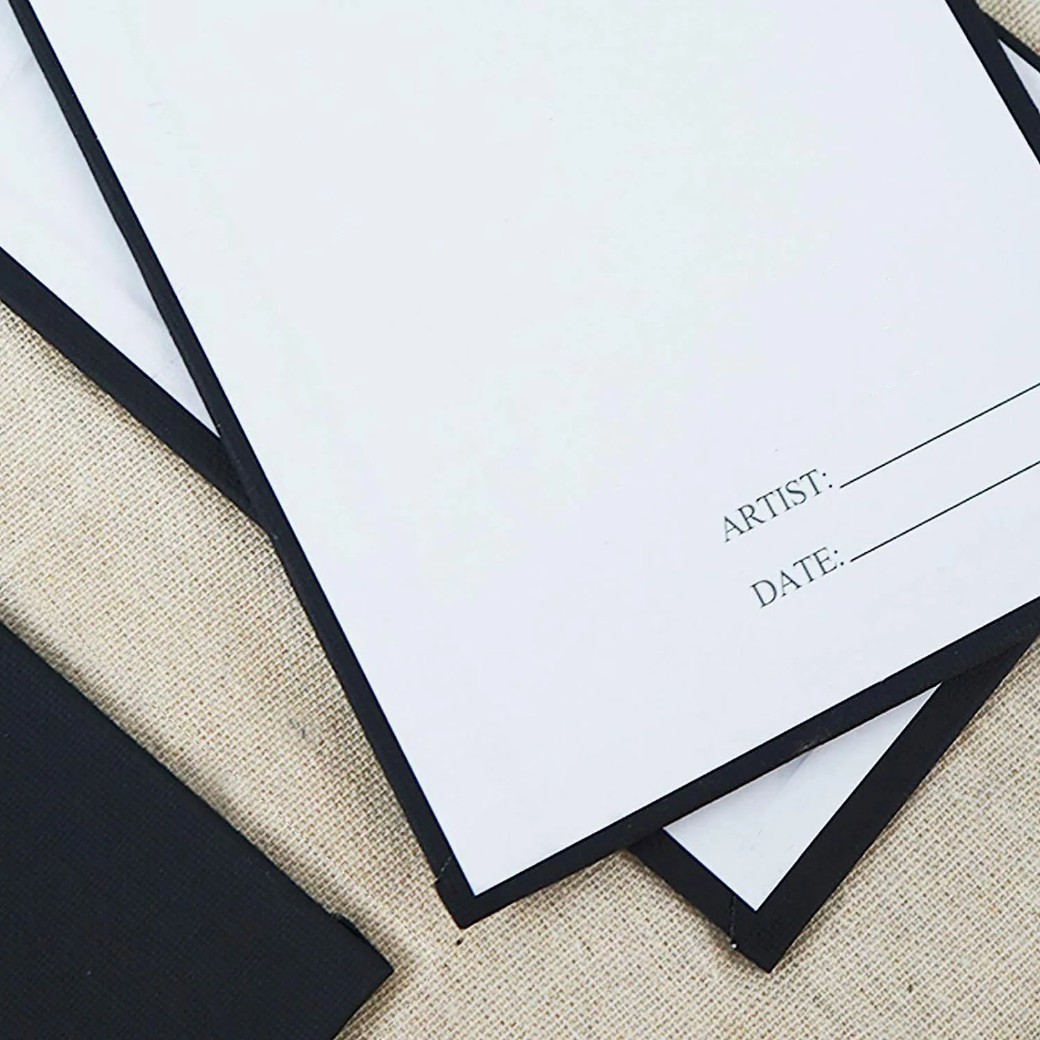 100% cotton acid-free black canvas board art supplies painting canvas panel board pack canvas boards whole