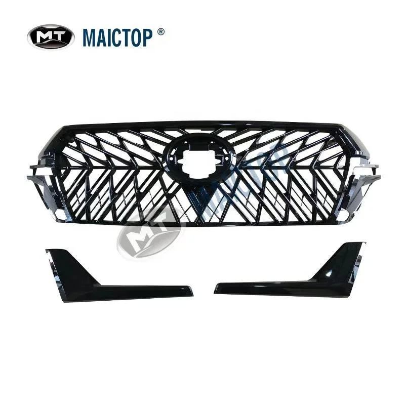 MAICTOP автомобильные аксессуары решетки передняя решетка для landcruiser 2016-2021 новый дизайн черный
