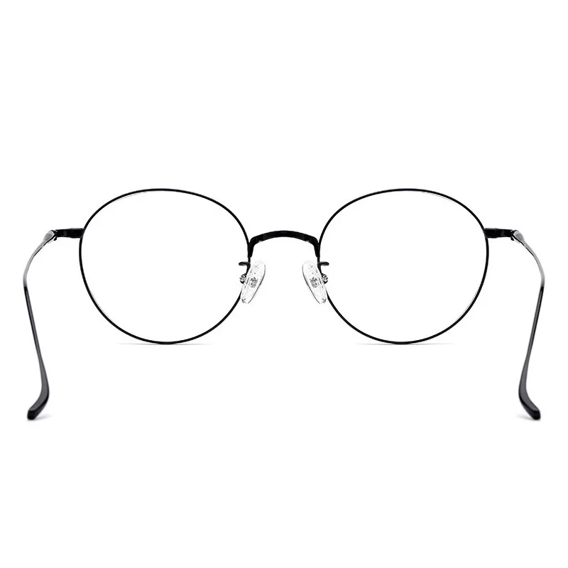 Ultralight Fashion Beta Titanium Memory Optical Frames Vintage Round Women Men Optical Eyeglasses Spectacle Frames 2019