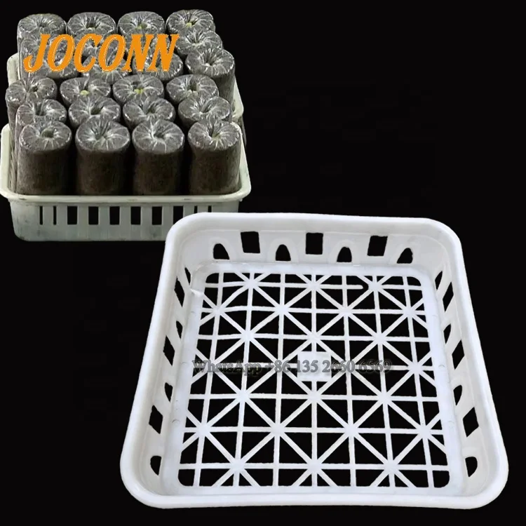 High temperature resistance pp plastic mushroom basket container mushroom growing bag storage create trays